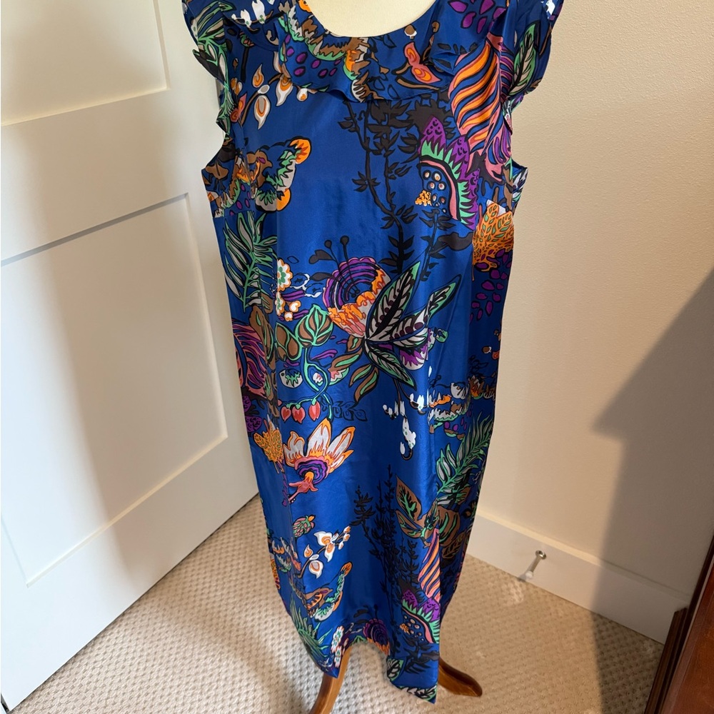 J. Crew Blue Floral Dress